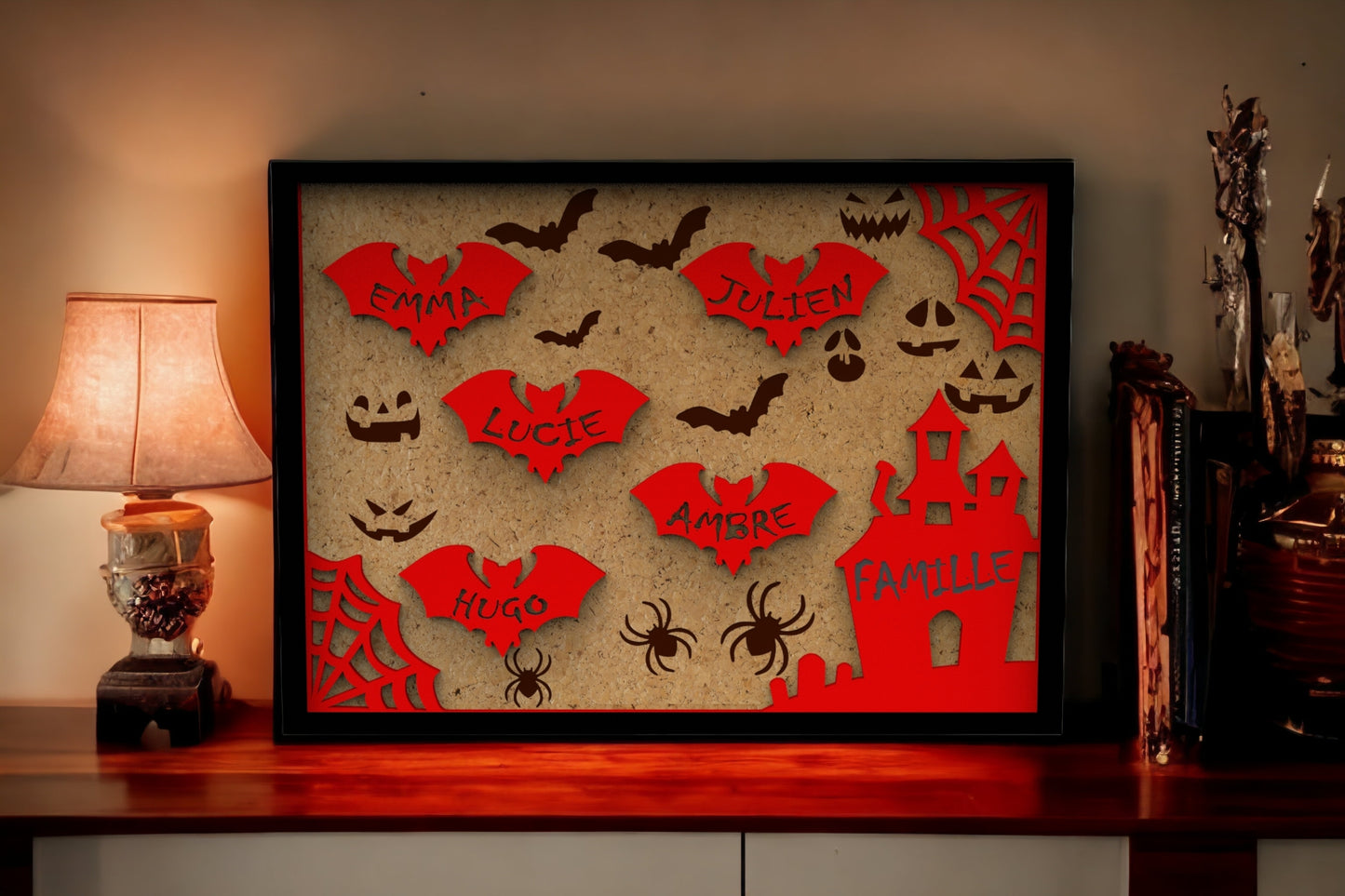 Cadre Décoration Halloween Personnalisée