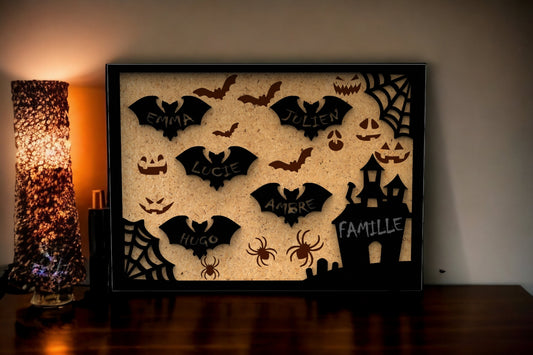 Cadre Décoration Halloween Personnalisée