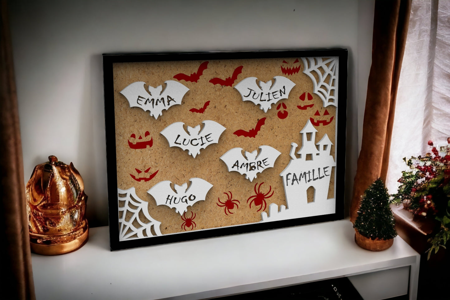 Cadre Décoration Halloween Personnalisée
