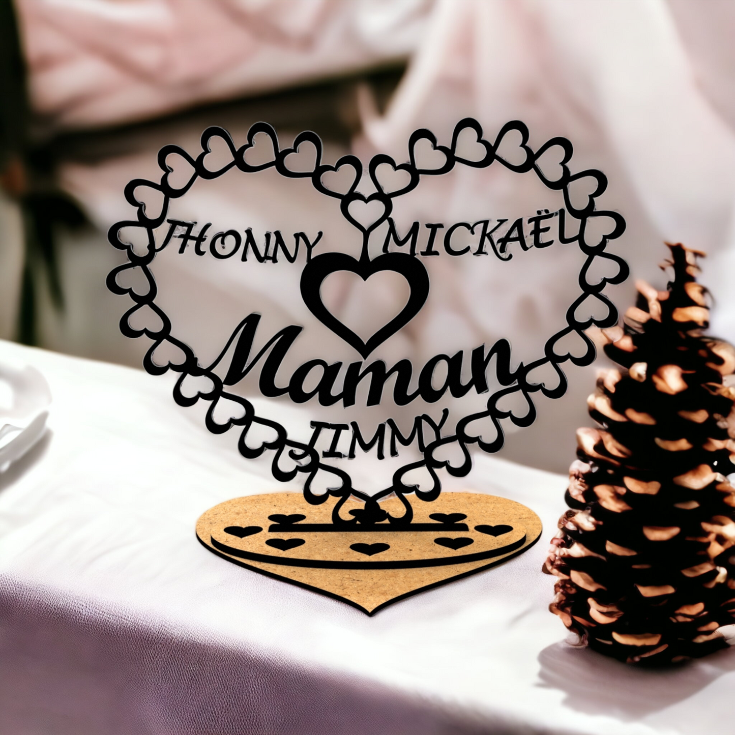 Couronne de Cœurs "Maman Chérie"