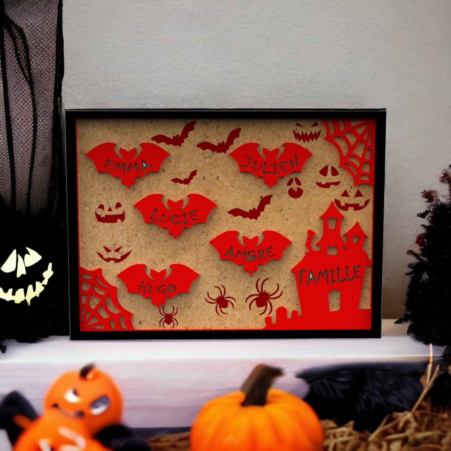 Cadre Décoration Halloween Personnalisée