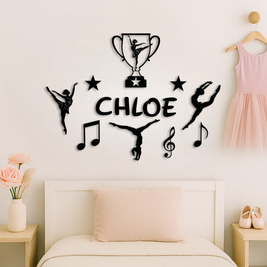 Déco chambre fille danseuse personnalisé
