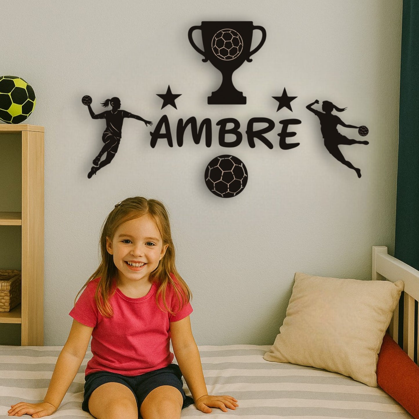 Décoration sportive handball fille