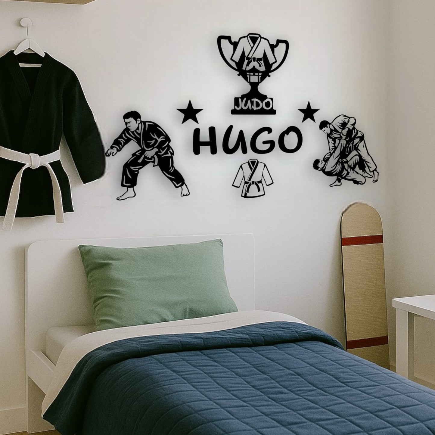 Décoration murale chambre enfant judo