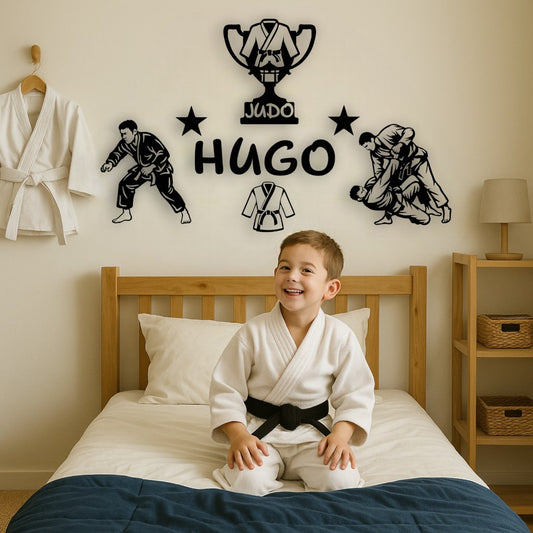 Décoration murale chambre enfant judo