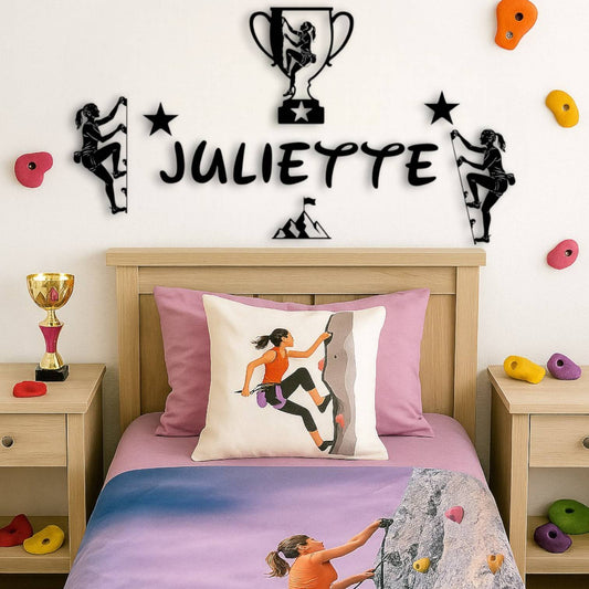 Chambre fille escaladeuse personnalisée