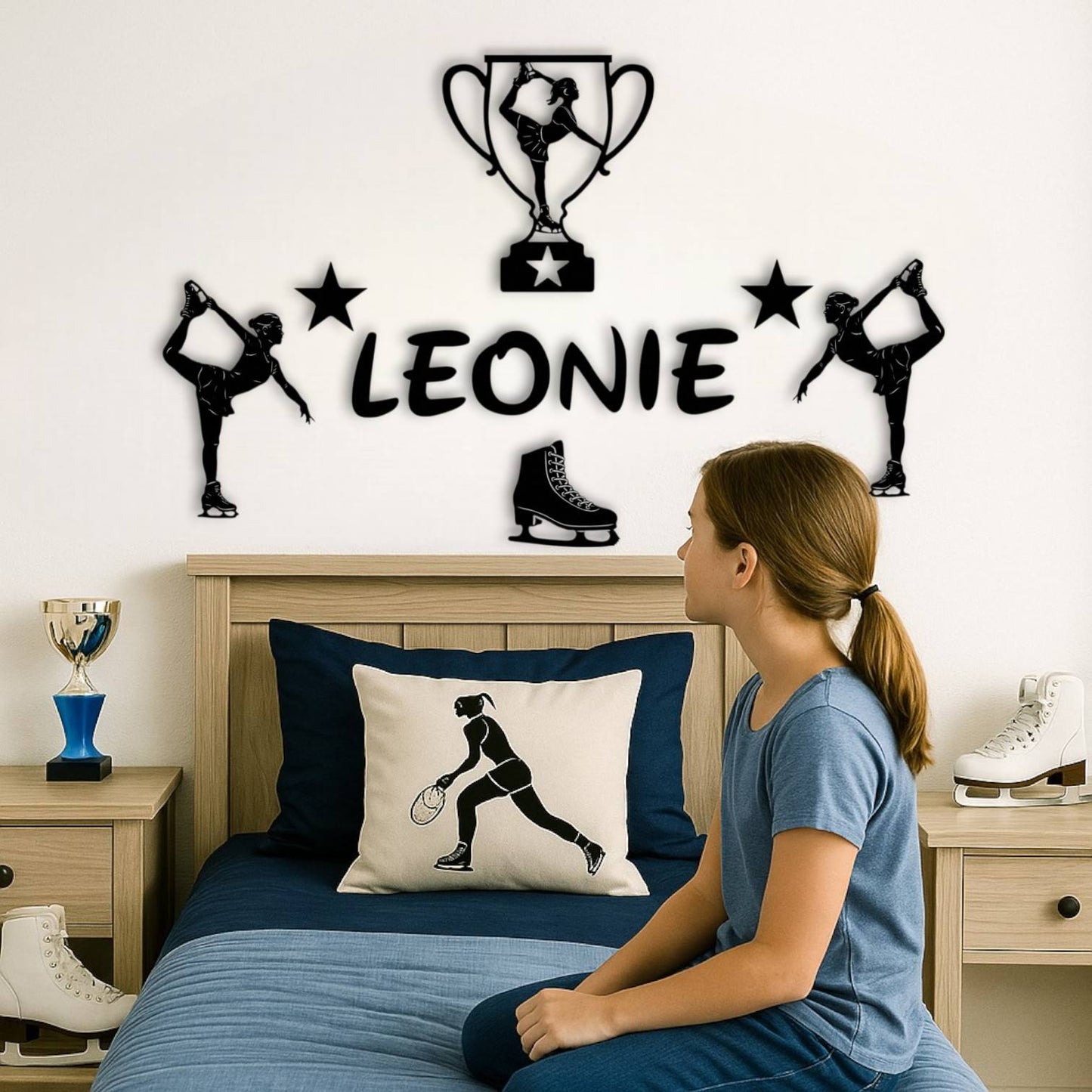 décoration chambre de fille patineuse