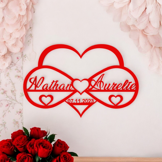 Décoration Murale Cœur et Infini