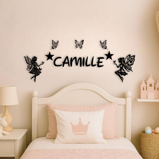 Décoration Murale Personnalisée Fée & Papillons