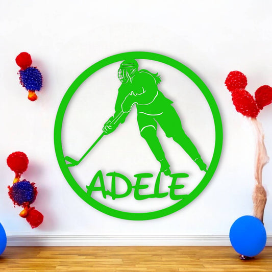 Décoration chambre de fille Hockey sur glace