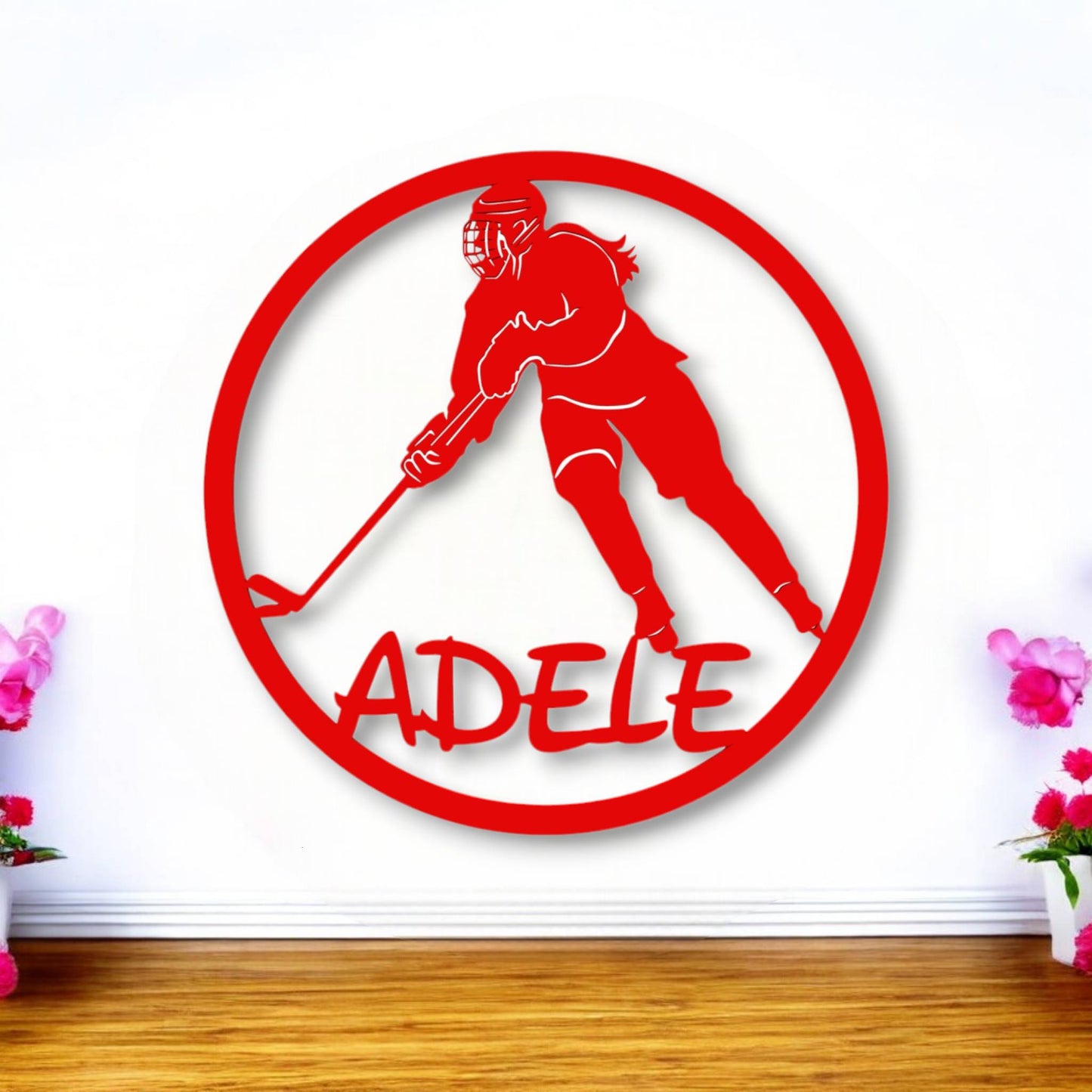 Décoration chambre de fille Hockey sur glace