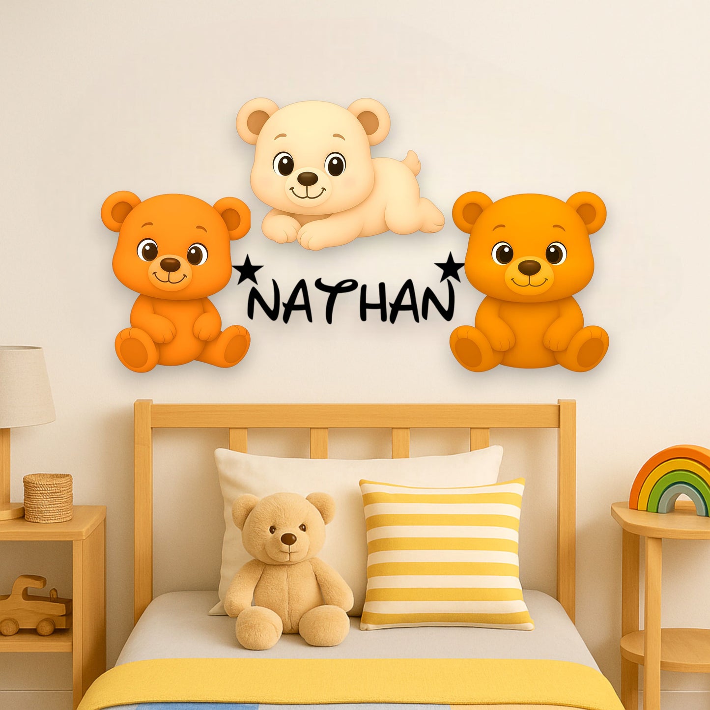 Décoration personnalisée Oursons avec prénom