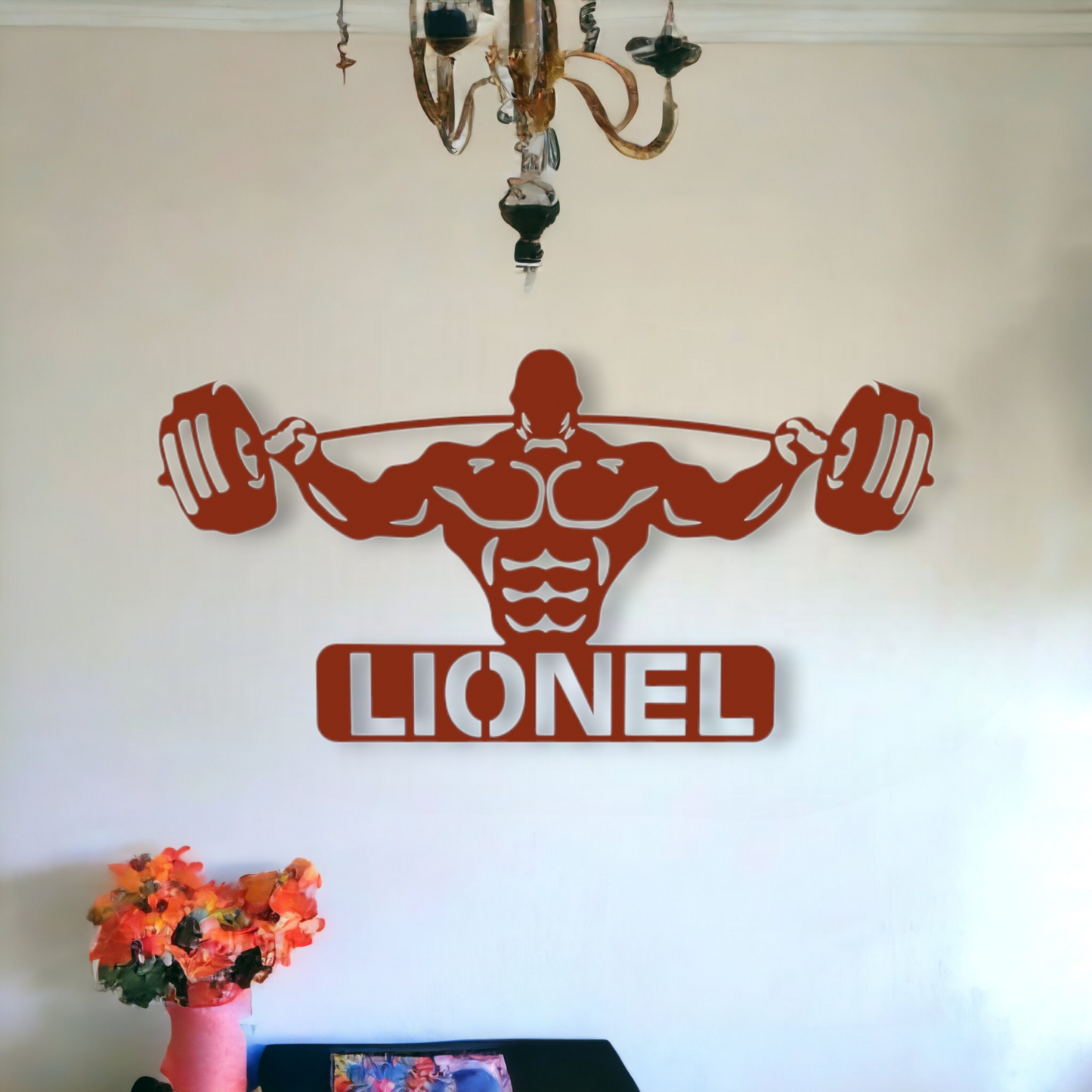 Décoration murale Bodybuilder Personnalisé avec Prénom