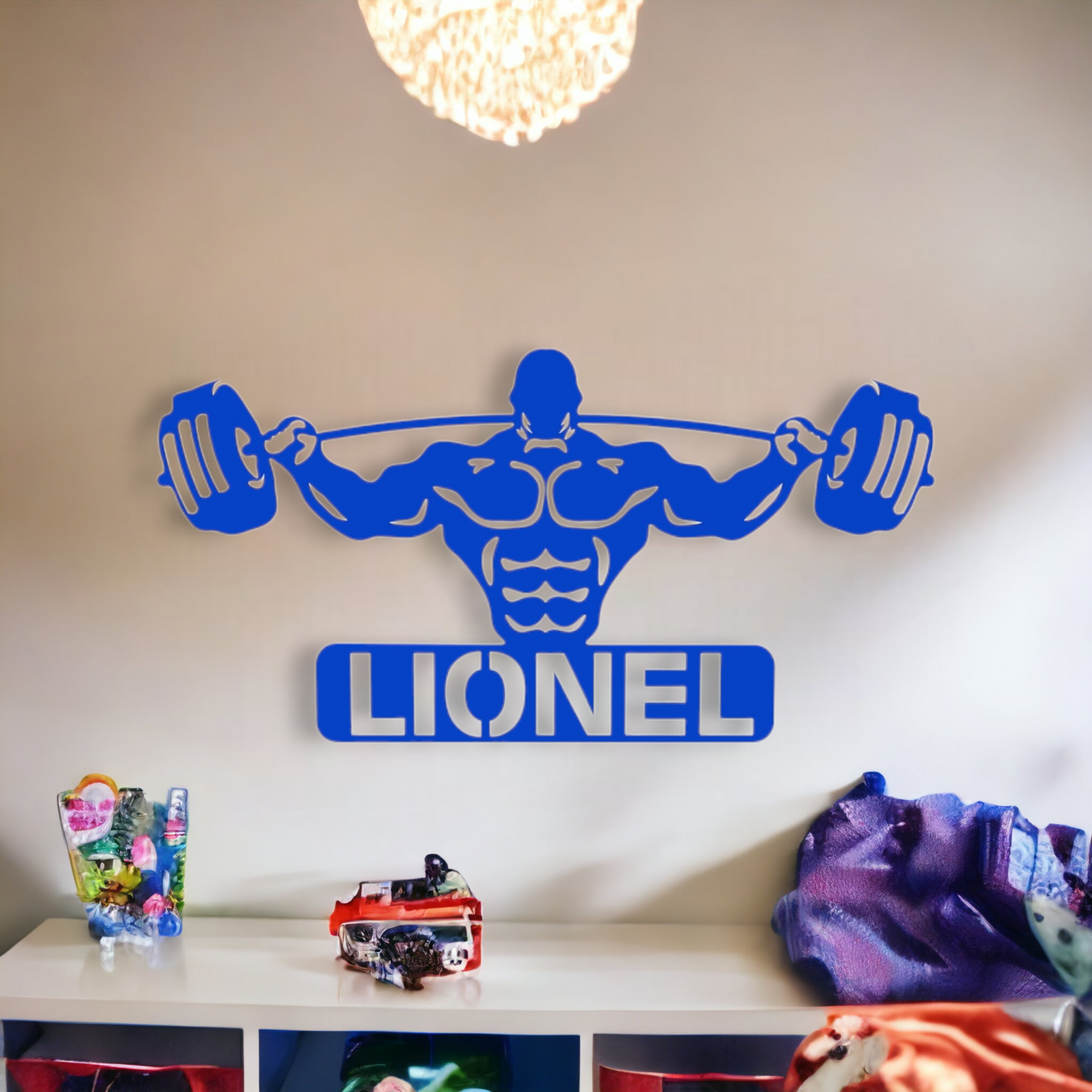 Décoration murale Bodybuilder Personnalisé avec Prénom