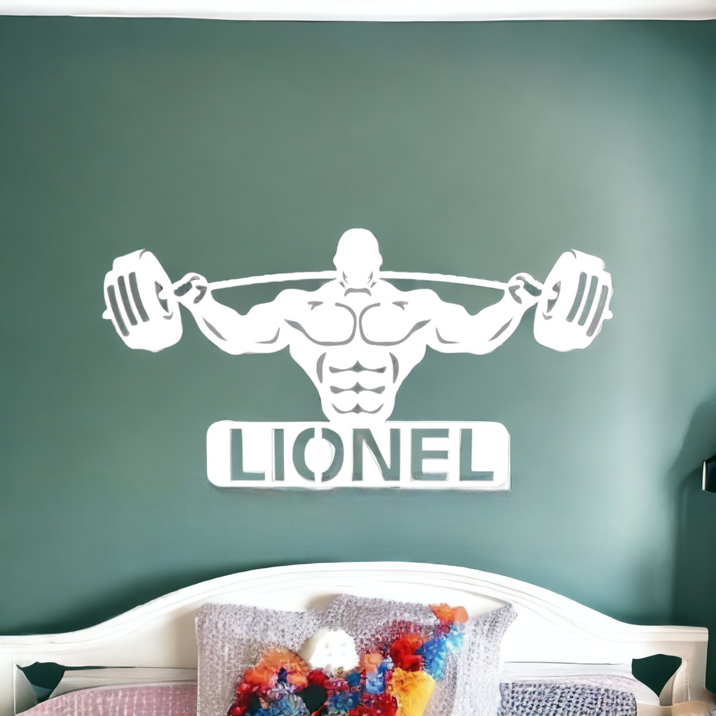 Décoration murale Bodybuilder Personnalisé avec Prénom