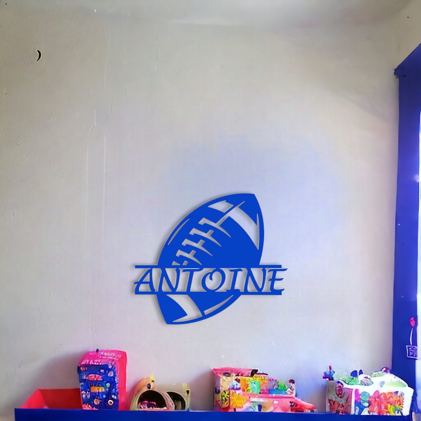 Décoration Murale Ballon de Rugby Personnalisée
