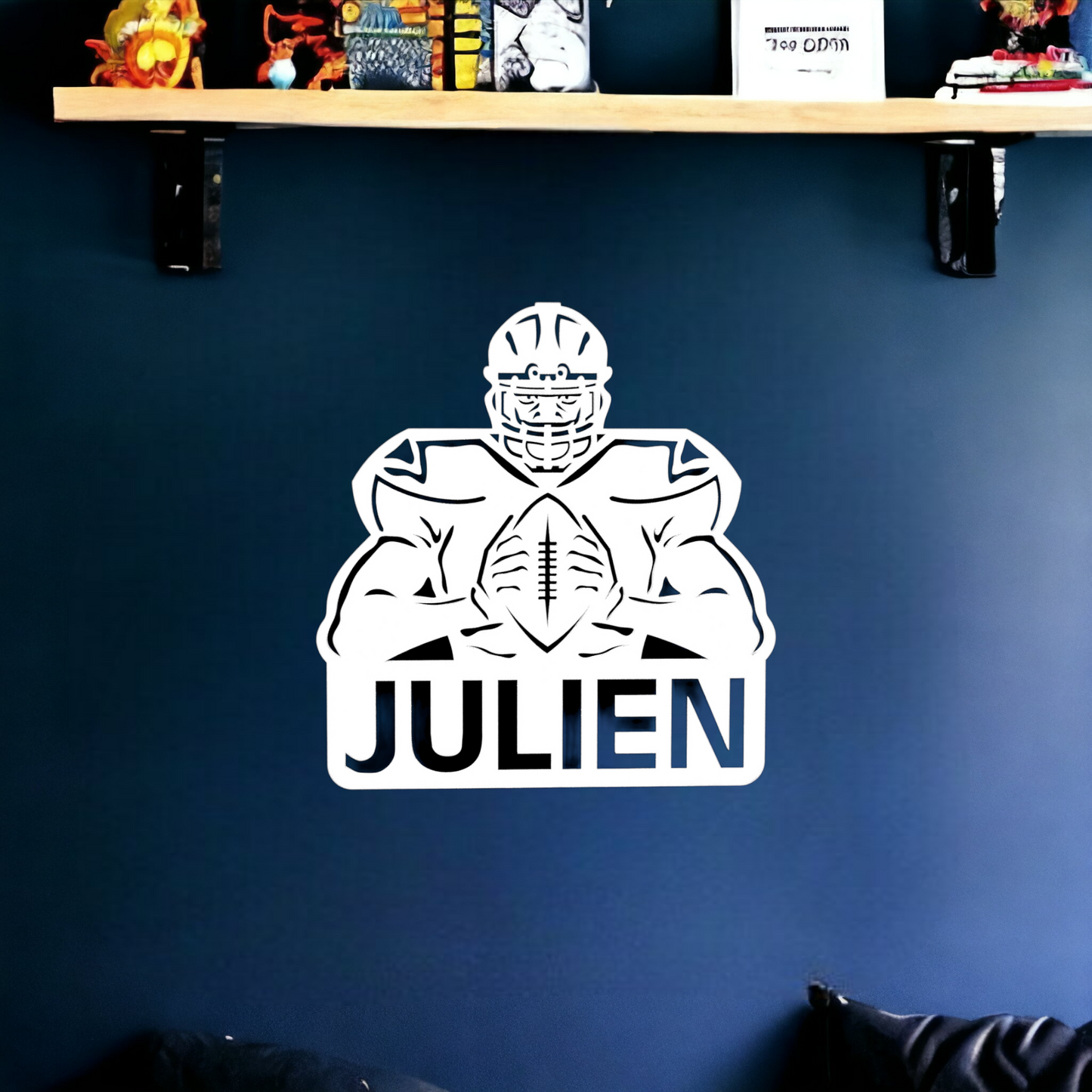 Décoration Murale Rugbyman Personnalisée