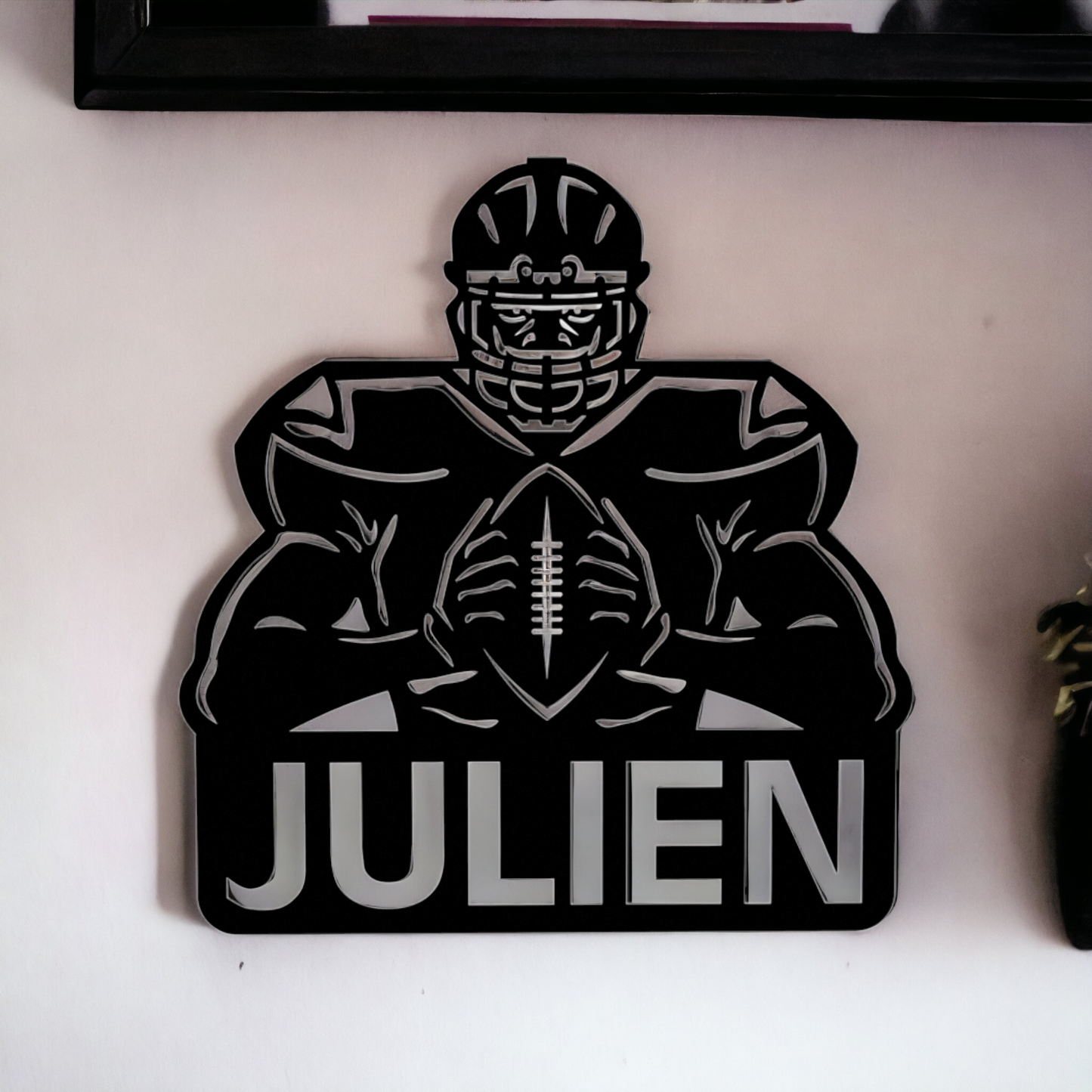 Décoration Murale Rugbyman Personnalisée