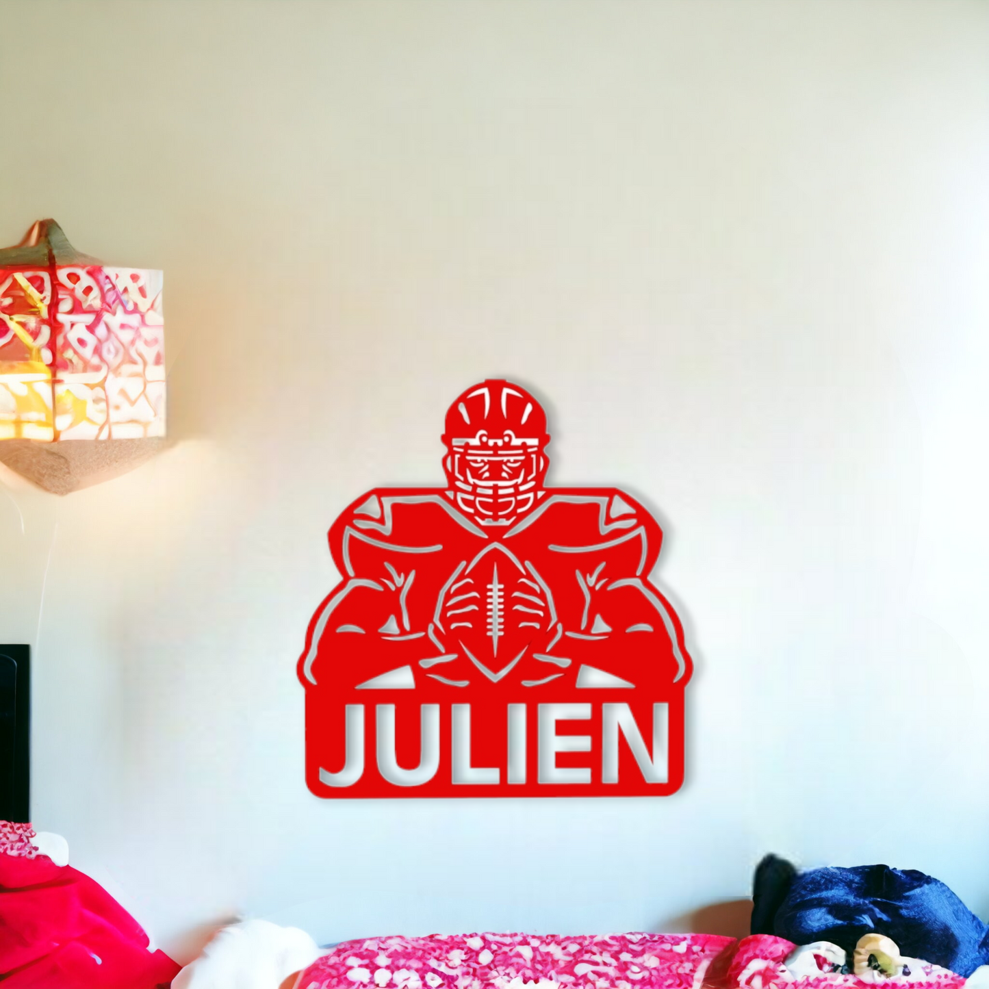 Décoration Murale Rugbyman Personnalisée
