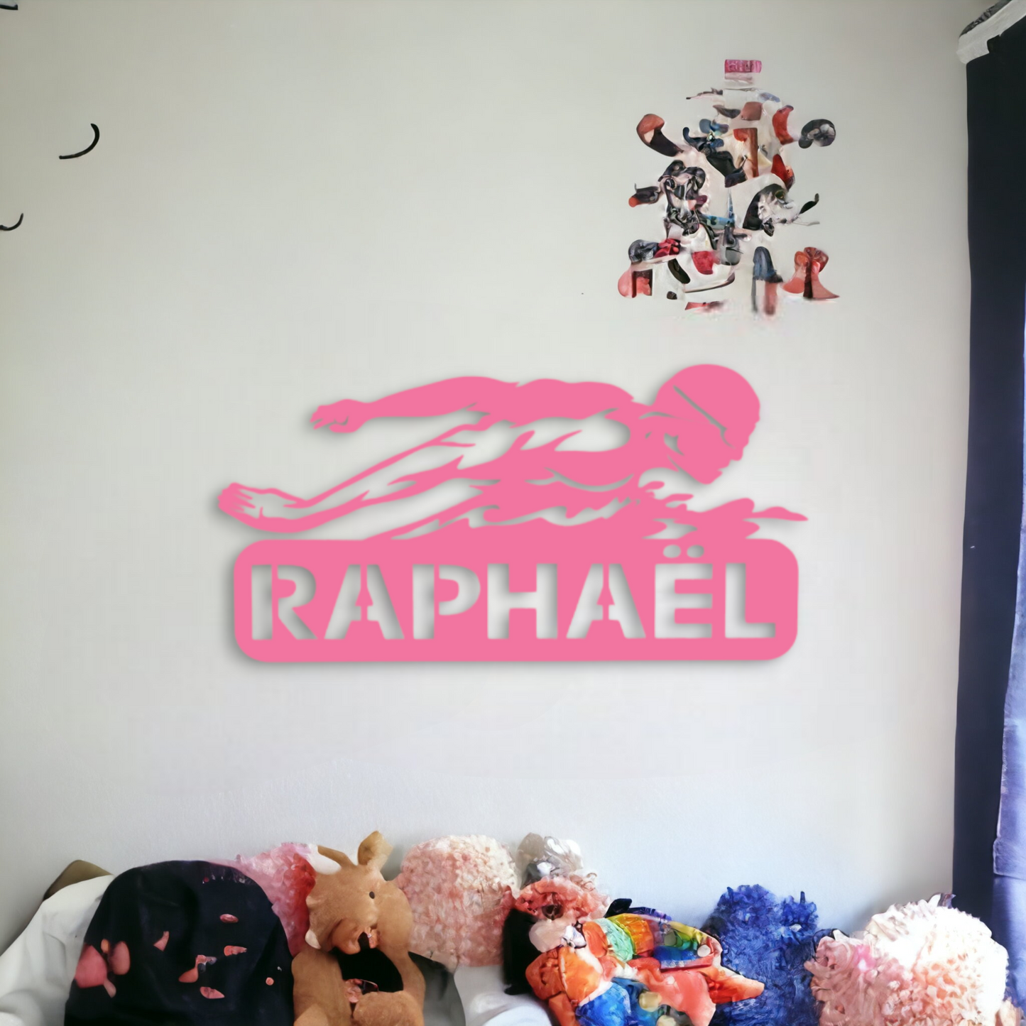Décoration Murale Nageur Personnalisée