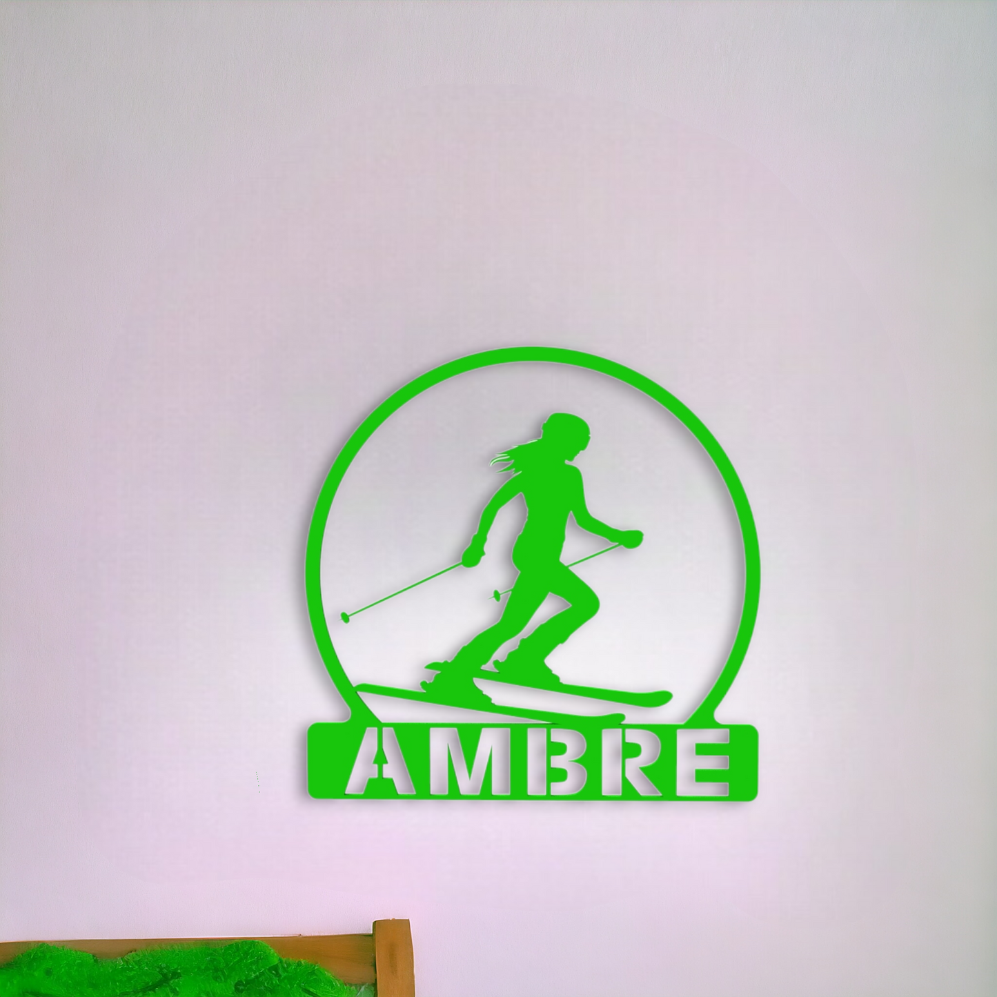 Décoration Murale Skieuse