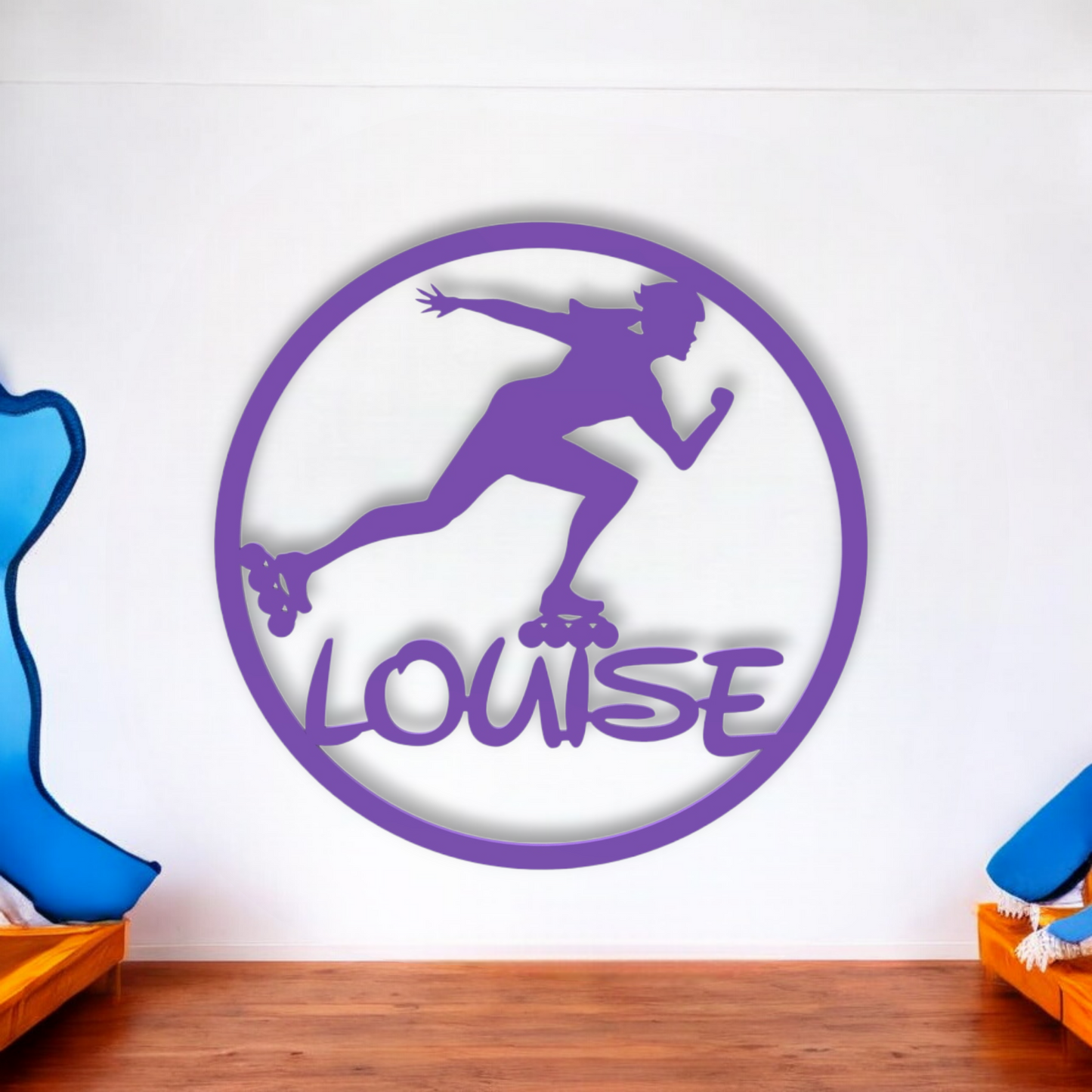Décoration Murale Roller Féminine Personnalisée