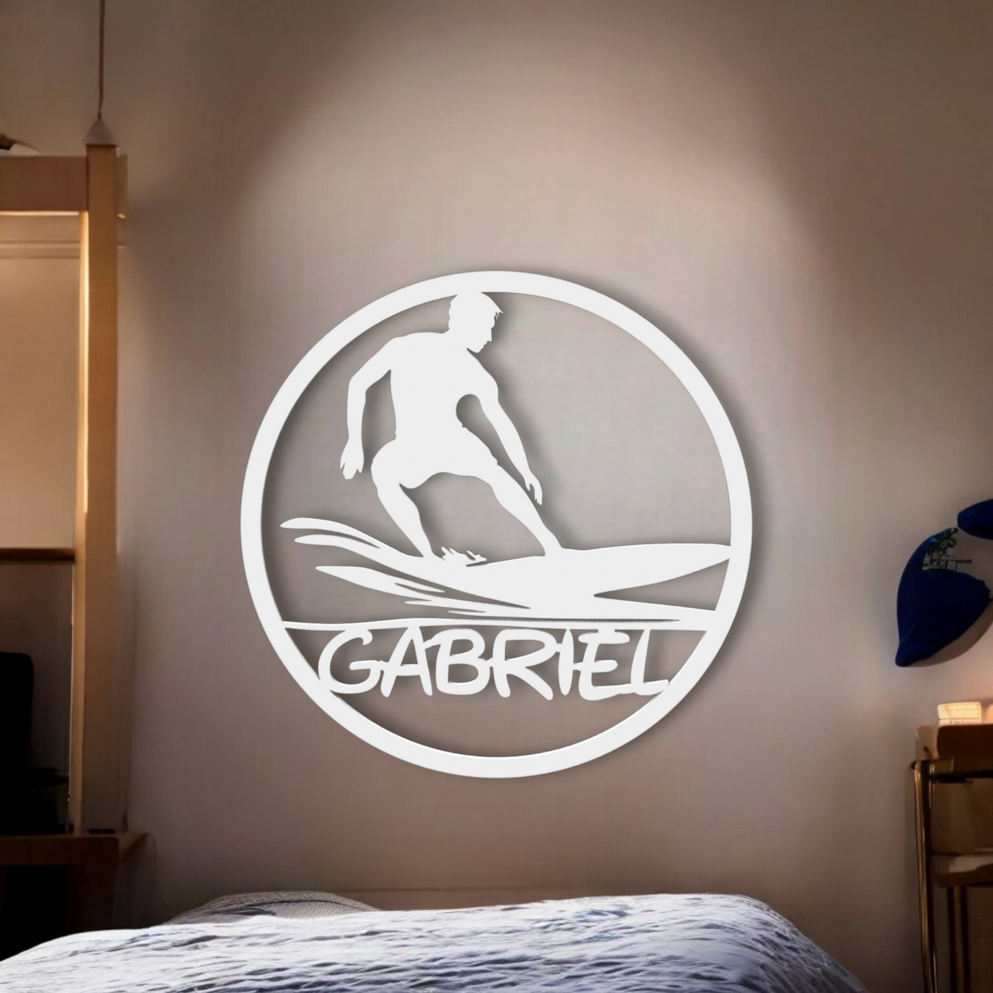 Décoration Murale Surfeur Personnalisée