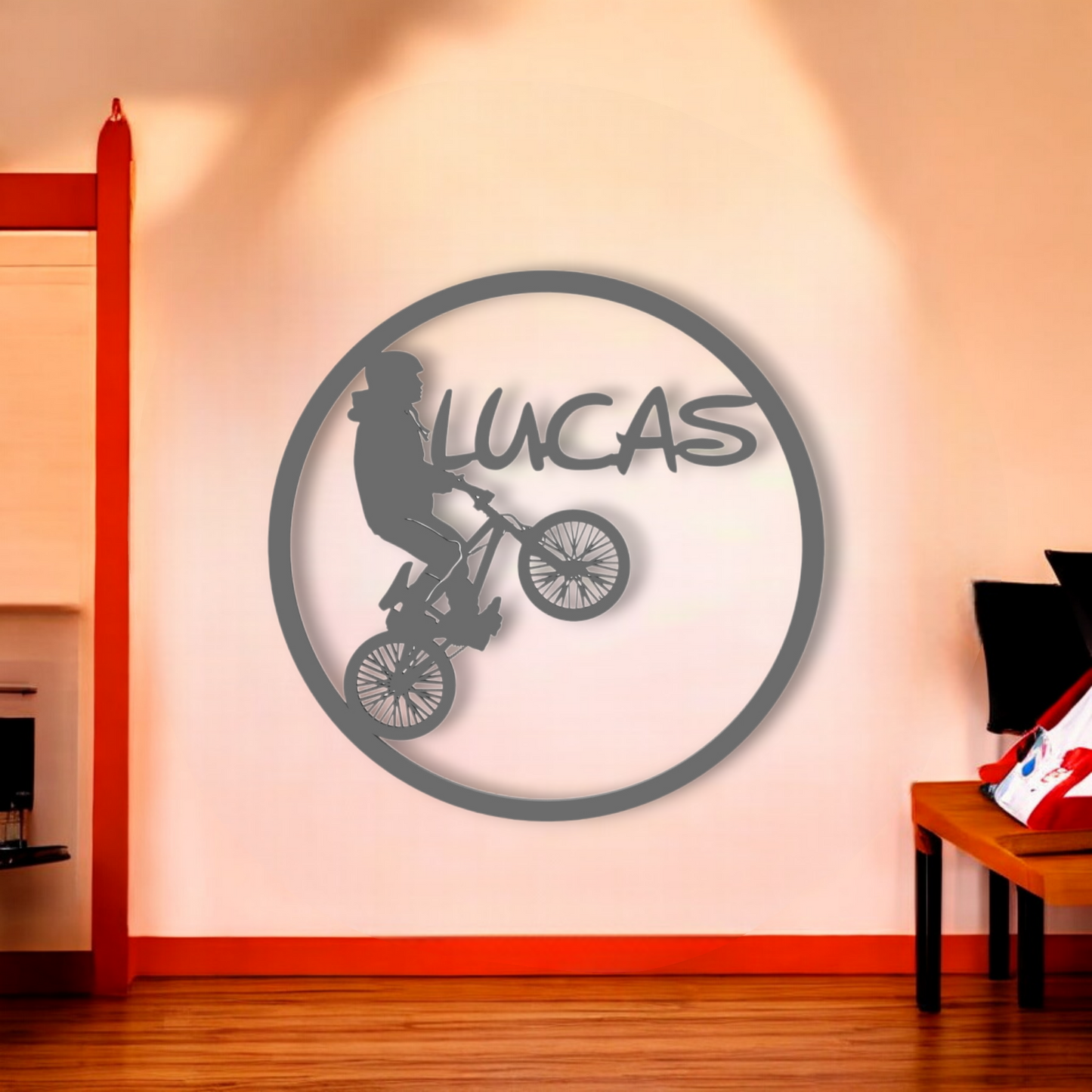 Décoration Murale BMX pour Petits Sportifs