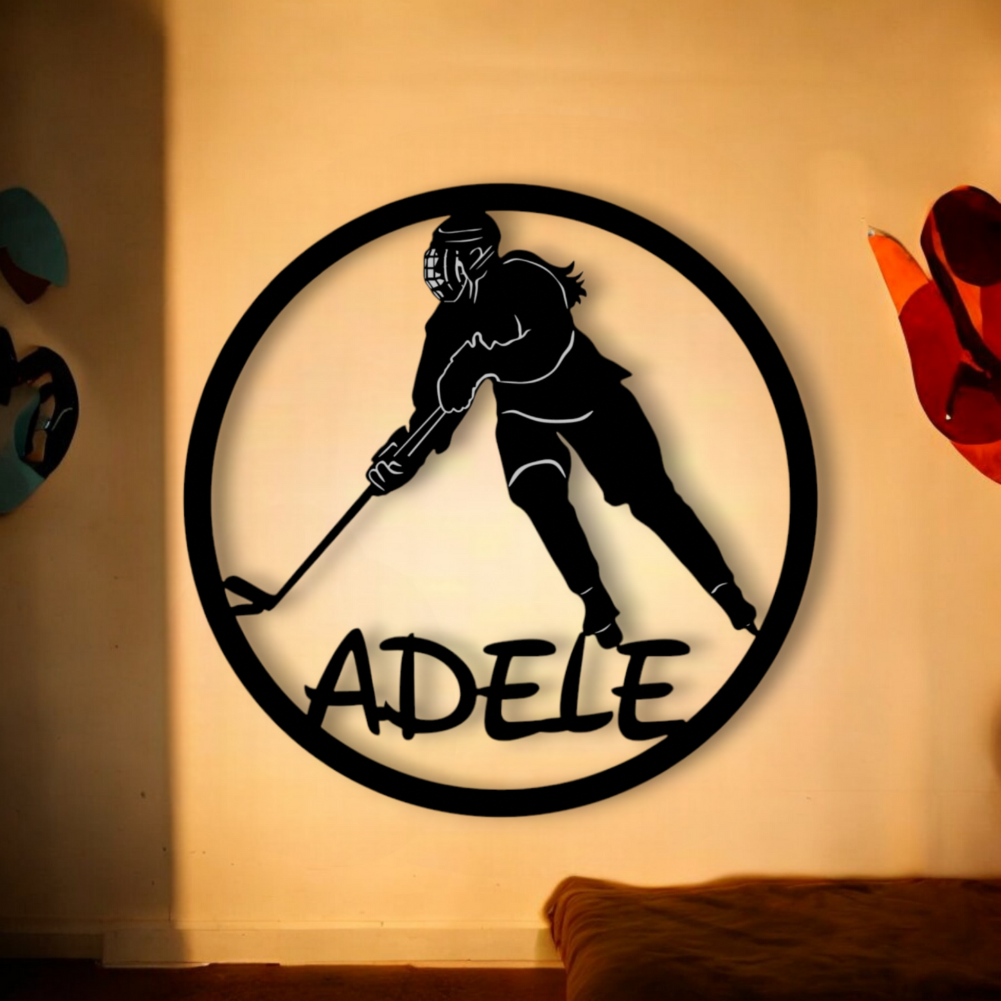 Décoration chambre de fille Hockey sur glace