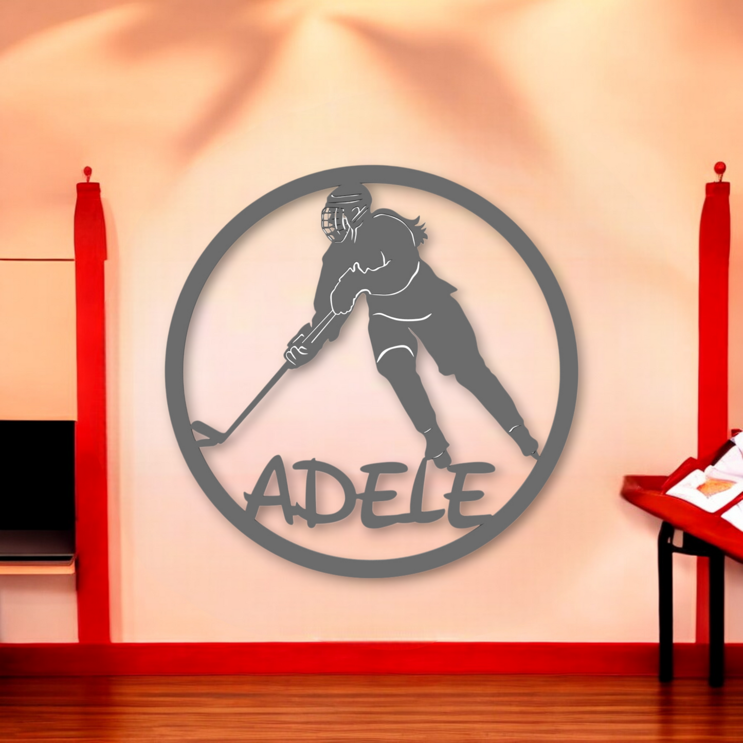 Décoration chambre de fille Hockey sur glace