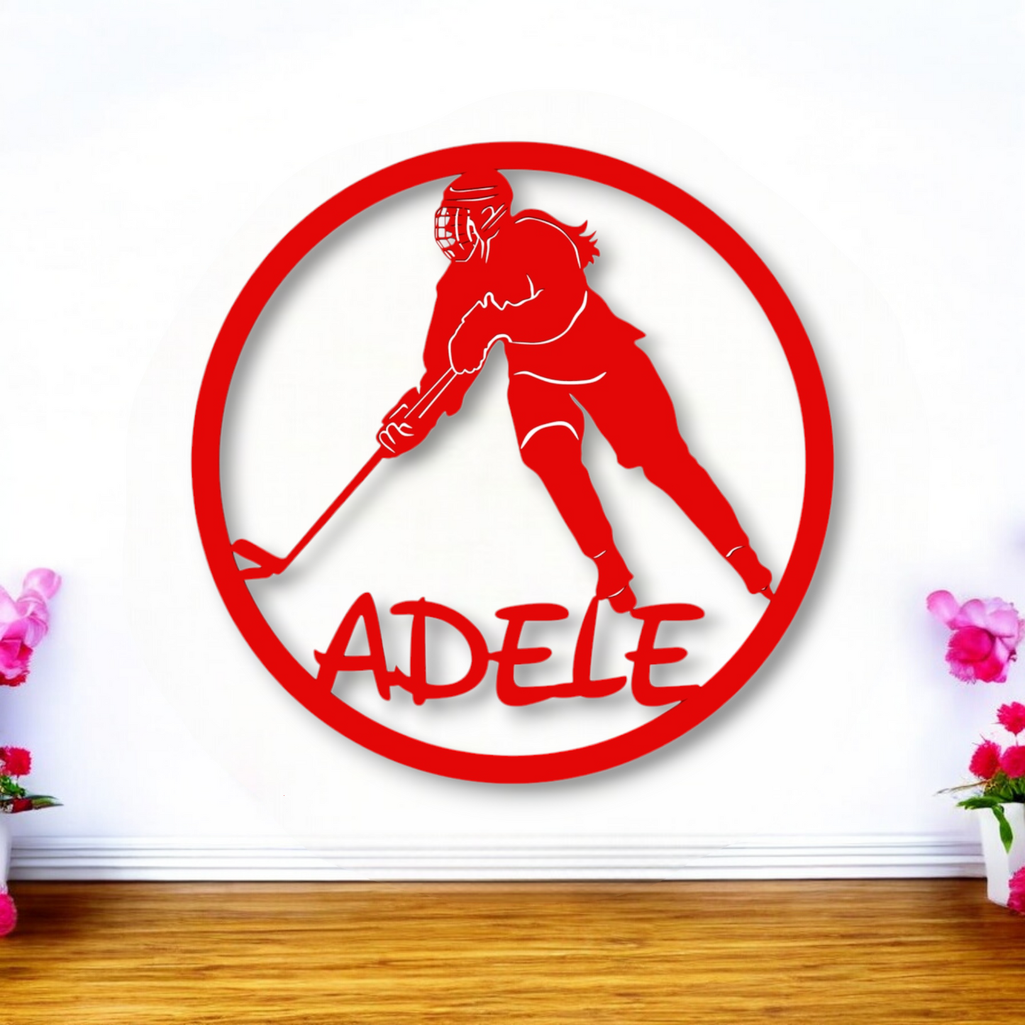 Décoration chambre de fille Hockey sur glace