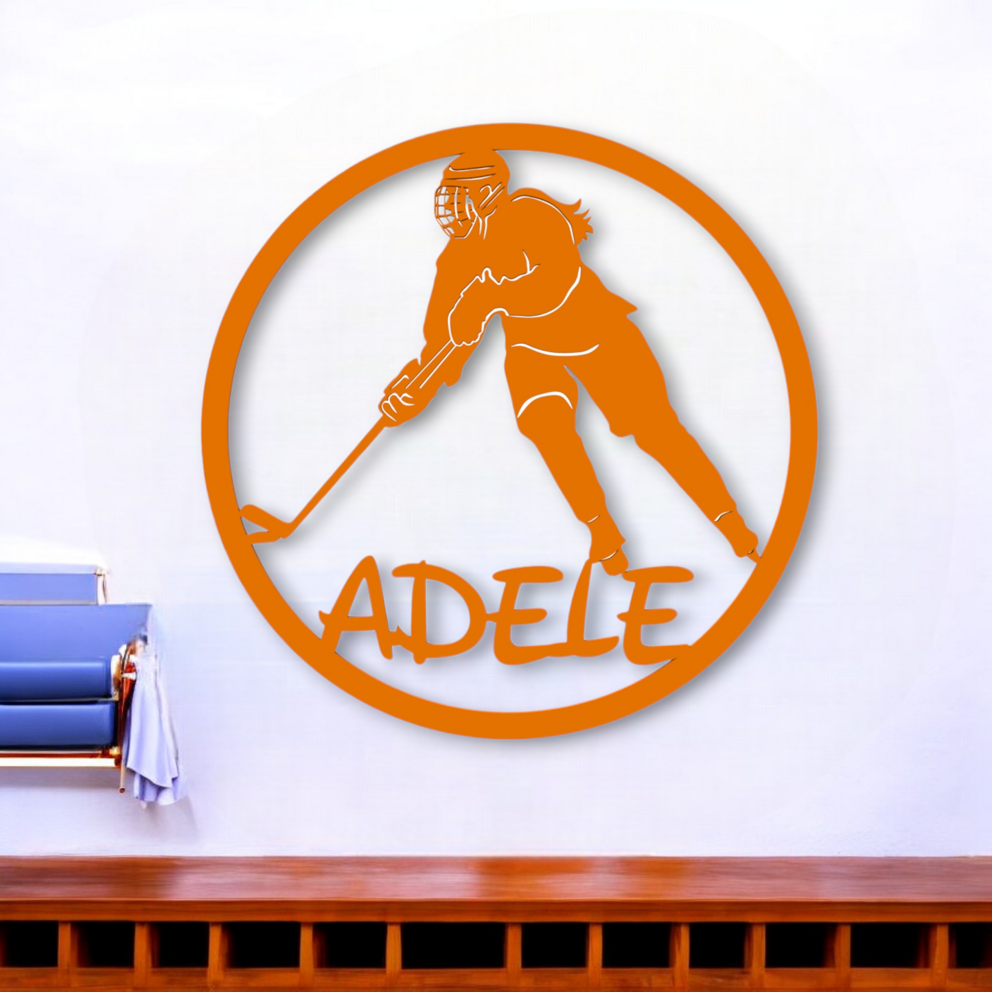 Décoration chambre de fille Hockey sur glace