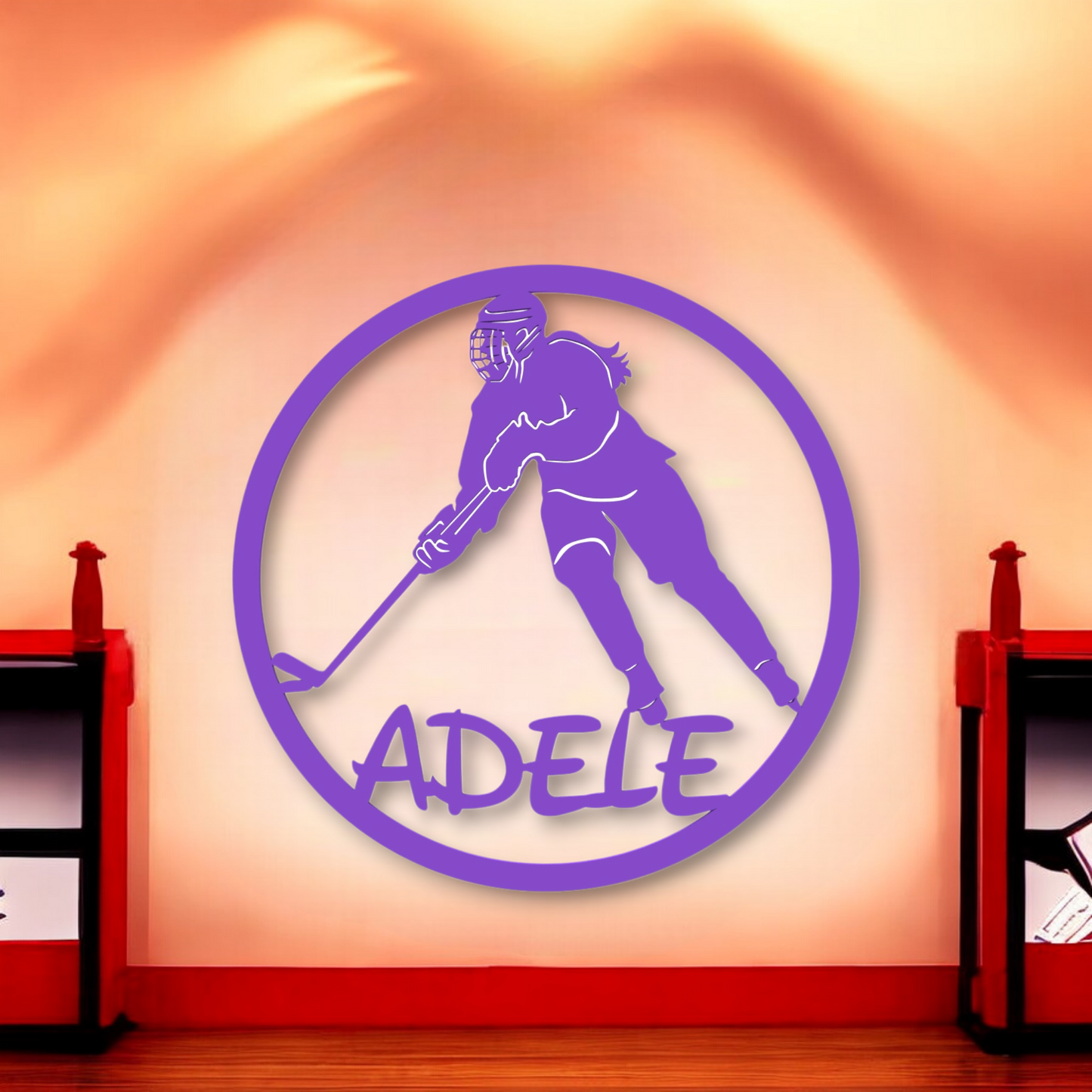 Décoration chambre de fille Hockey sur glace