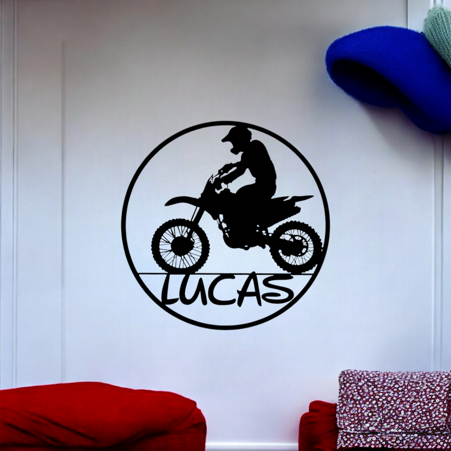 Décoration Murale Moto Cross pour Enfants