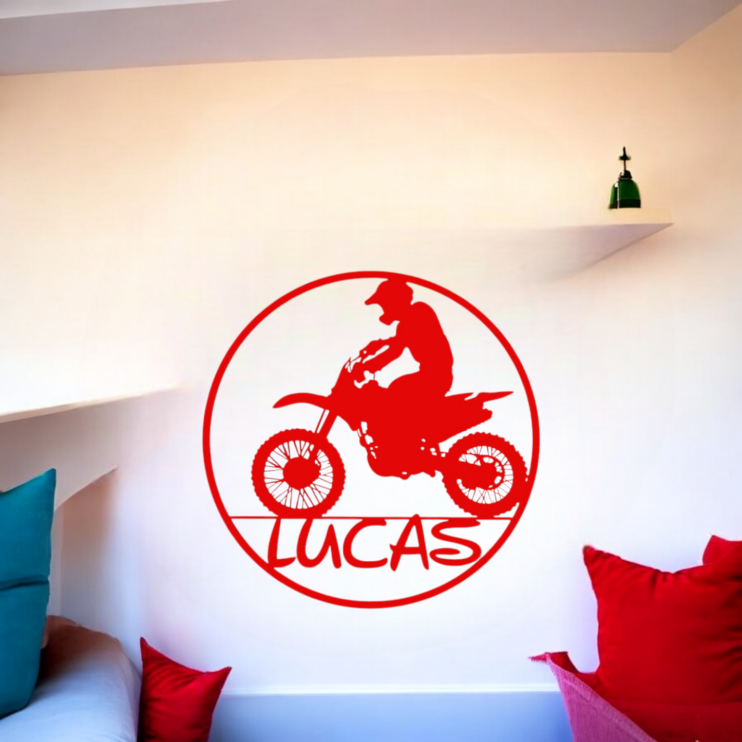 Décoration Murale Moto Cross pour Enfants
