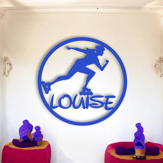 Décoration Murale Roller Féminine Personnalisée