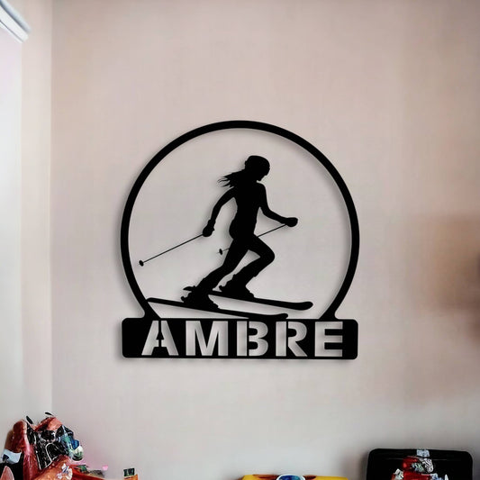 Décoration Murale Skieuse