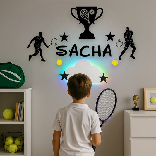 Déco chambre enfant tennis