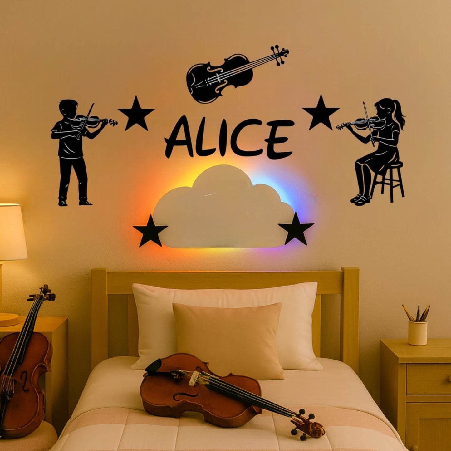 Décoration Murale Violon avec Prénom