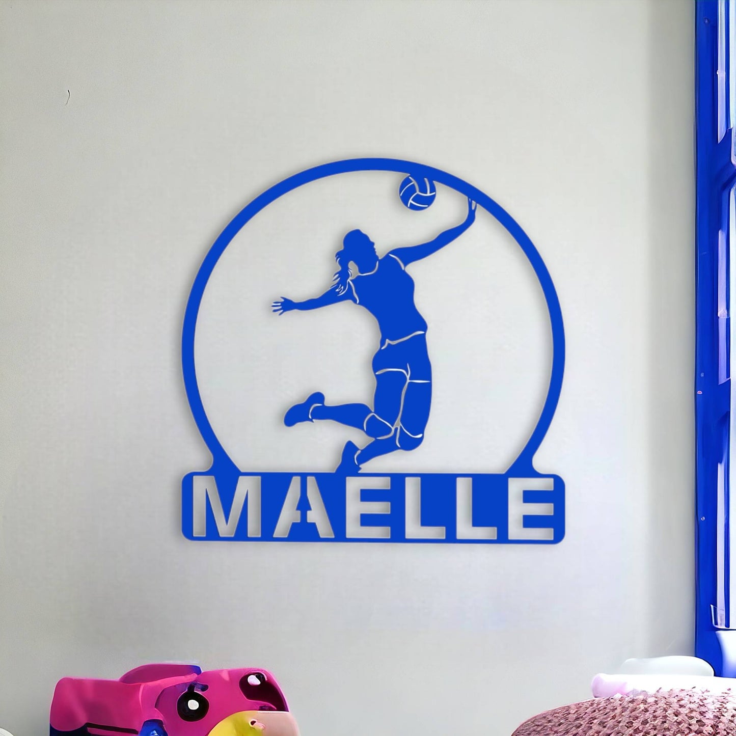 Décoration murale joueuse du VolleyBall 3D