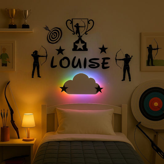 Décoration chambre fille archère tir à l’arc
