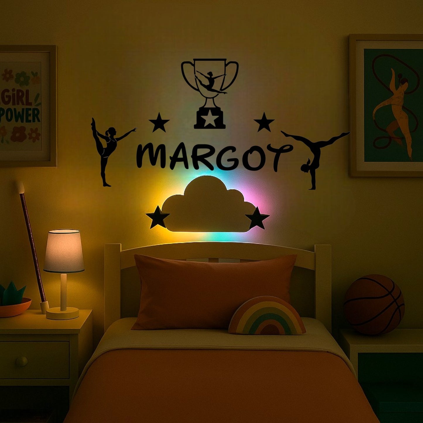 Déco chambre fille danseuse personnalisé
