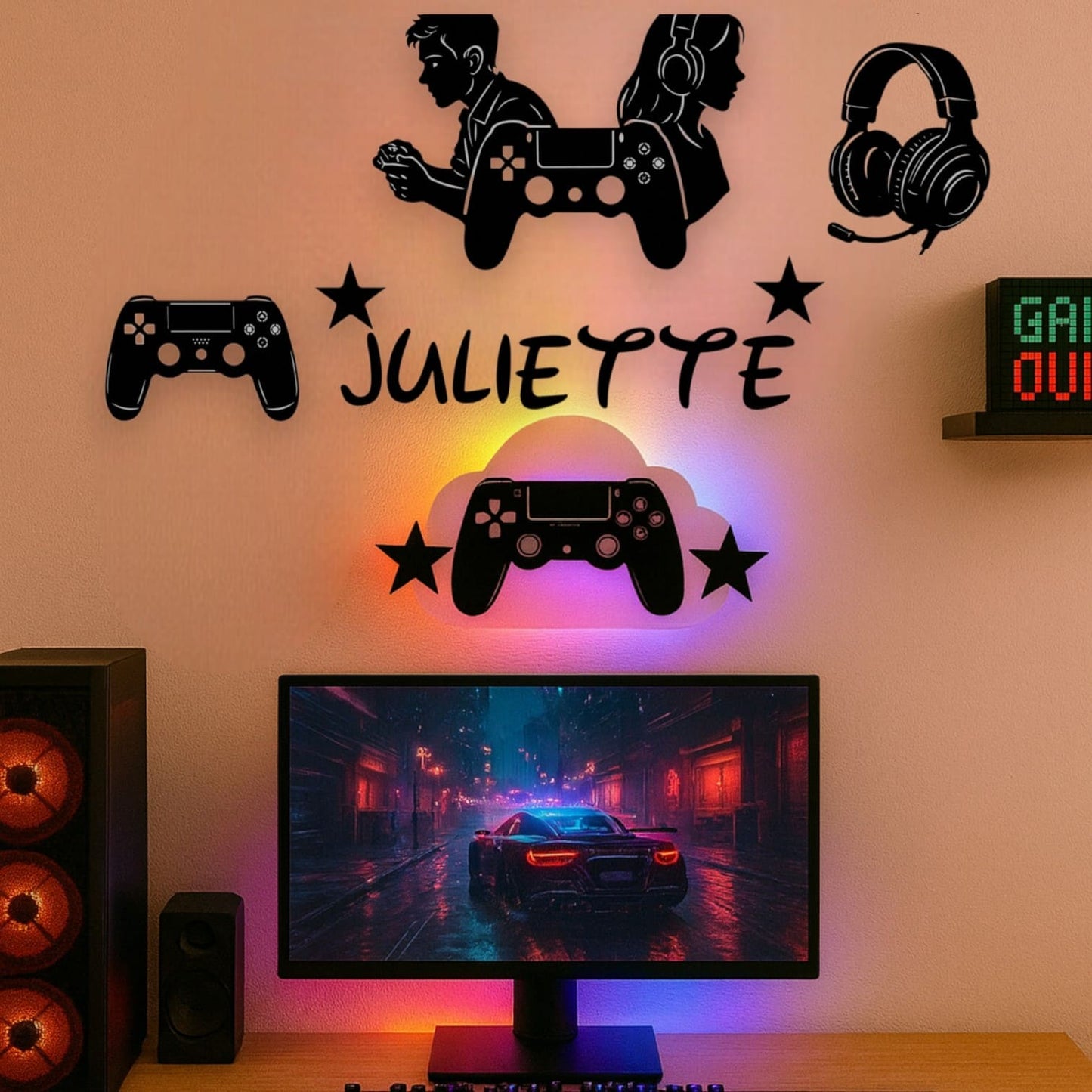 Décoration Murale Gamer Personnalisée