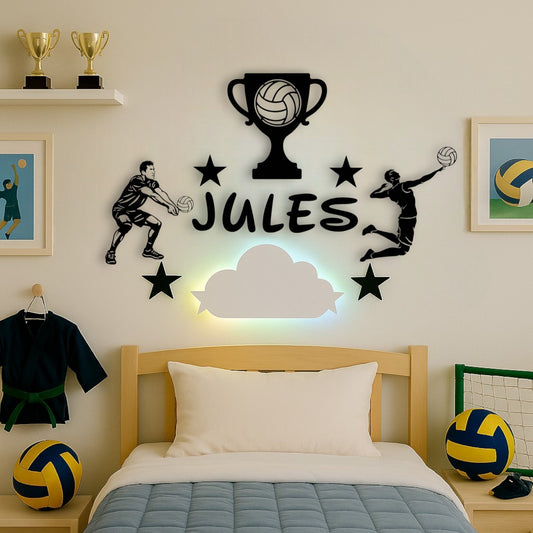 Décoration murale chambre enfant volley-ball