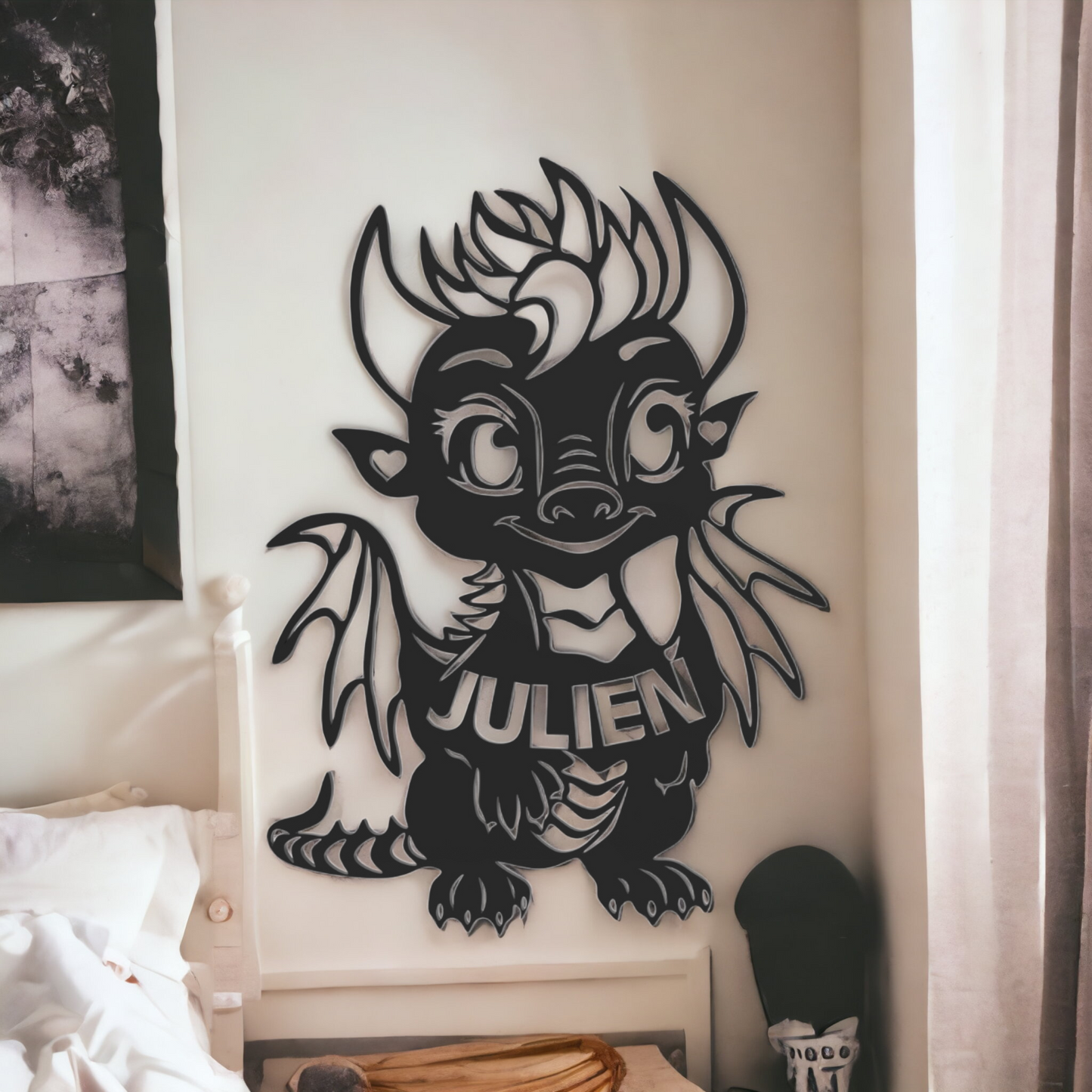Décoration Murale Enfant Dragon Personnalisée prénom
