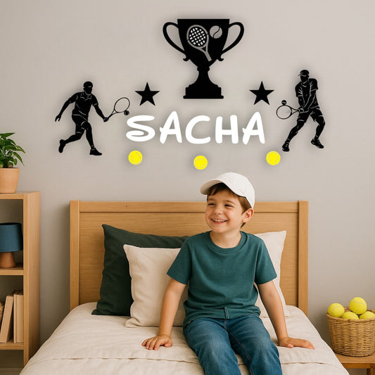 Déco chambre enfant tennis