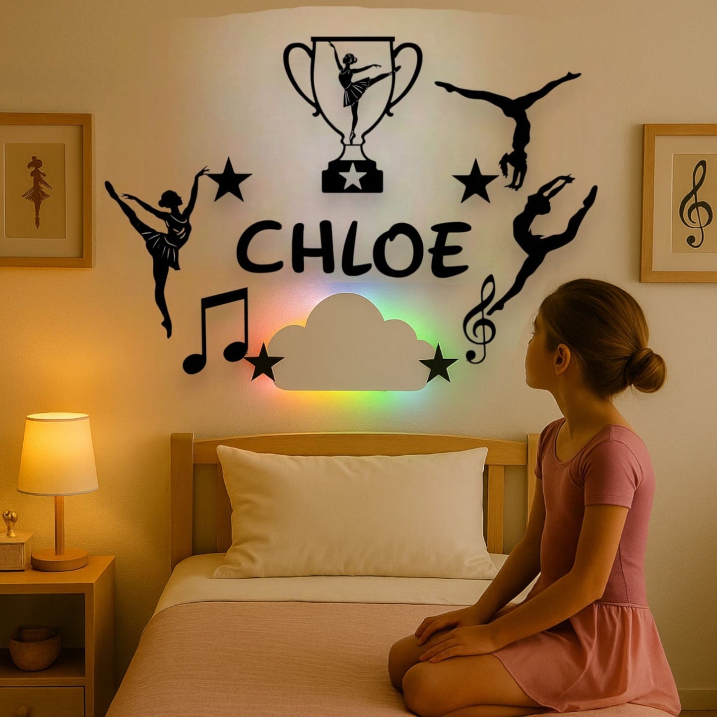 Déco chambre fille danseuse personnalisé