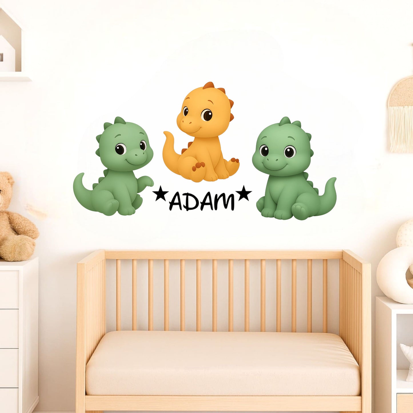 Décoration Dinosaures personnalisée avec prénom