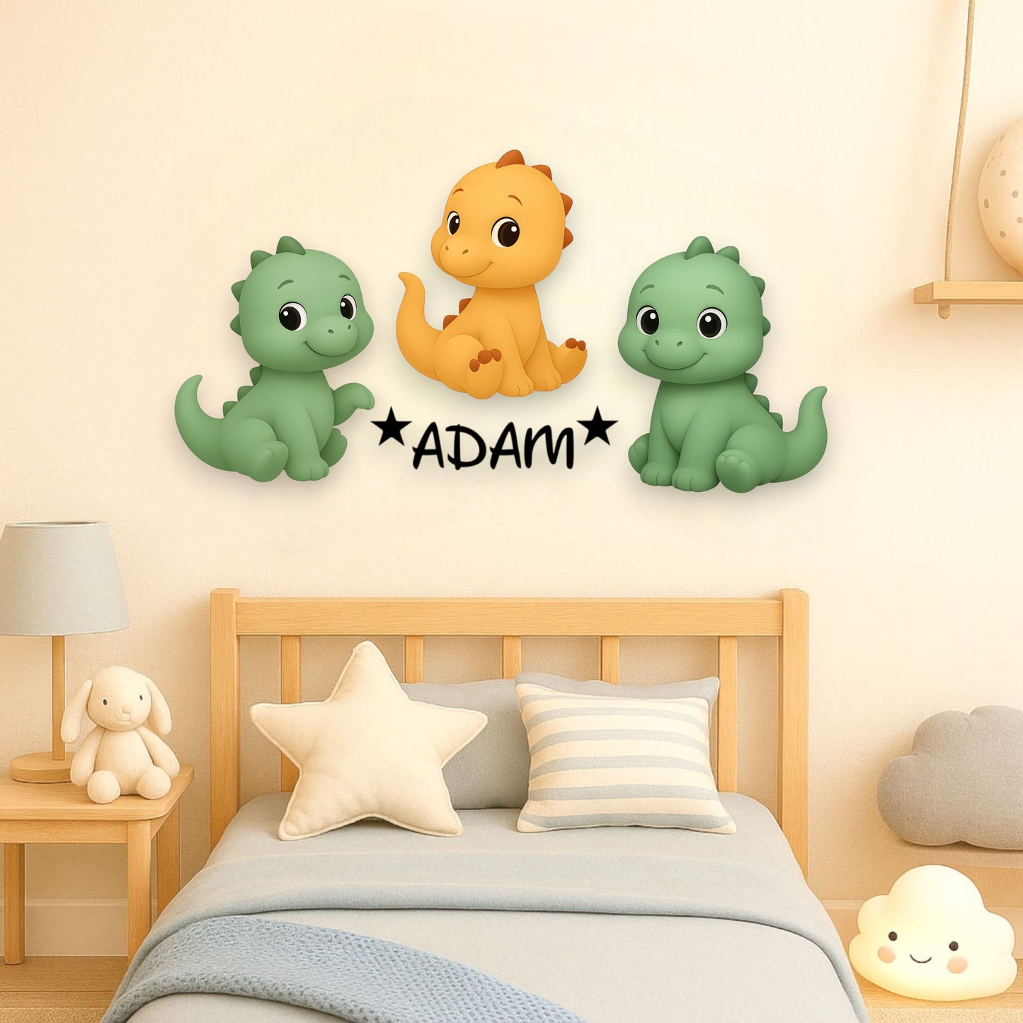 Décoration Dinosaures personnalisée avec prénom