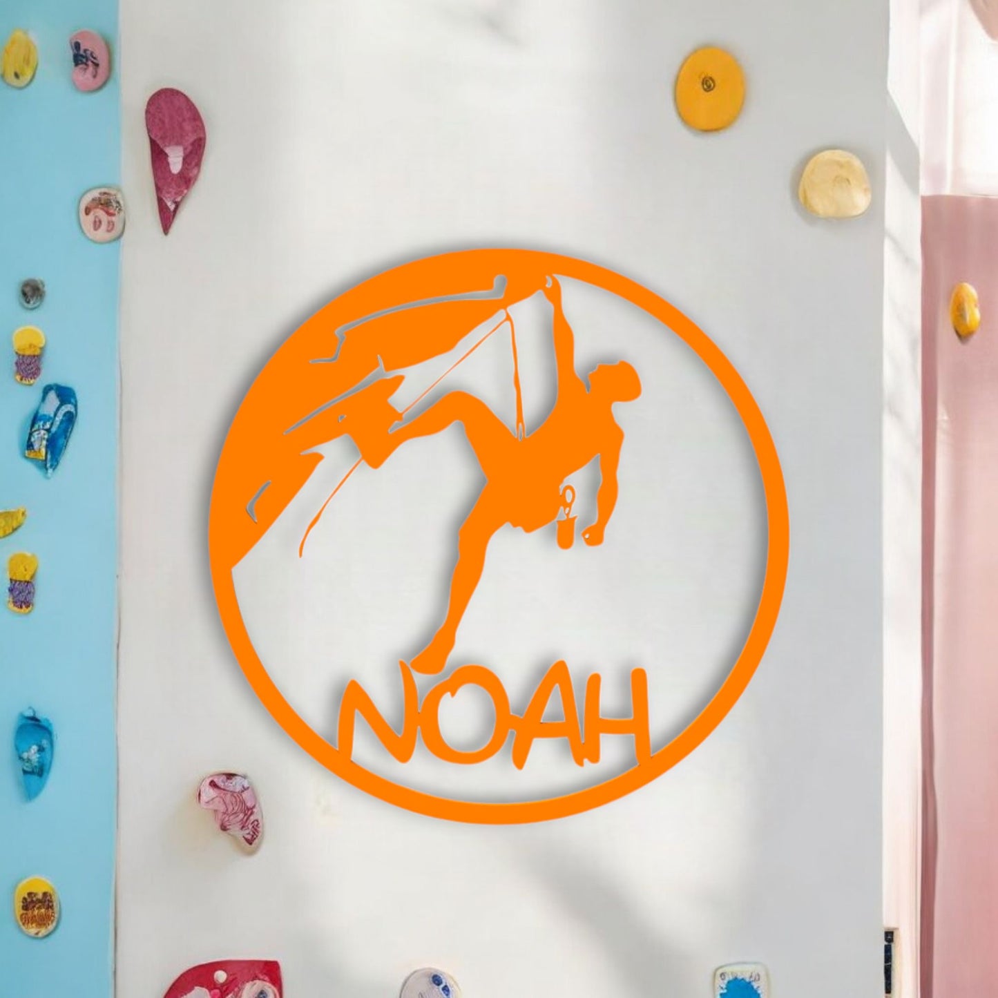 Décoration Murale Escaladeur personnalisé avec prénom